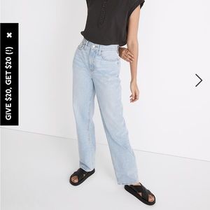 Madewell Baggy Straight Jeans